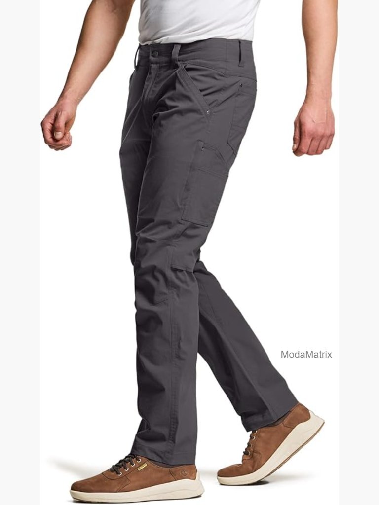 Men's Cargo Pants, Quick Dry Stretch, Water Resistant, Lightweight, Straight